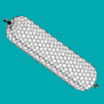 Фотография цилиндрического габиона